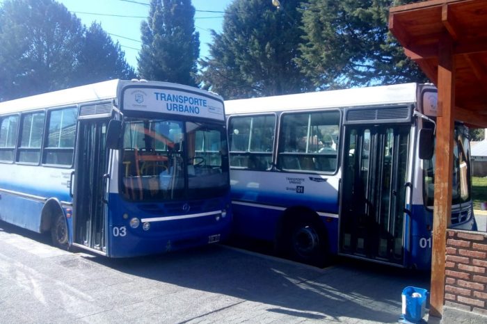 Coronavirus: En Junín de los Andes limpian y desinfectan unidades del servicio urbano