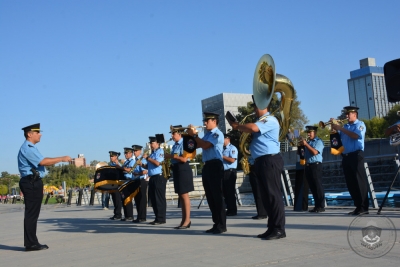 La Banda de Música Policial rindió un minuto de silencio a los caídos en la "Guerra de Malvinas"