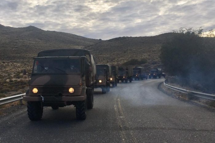 El GAM 6 realizó hoy una marcha motorizada por la Emergencia Sanitaria COVOD-19