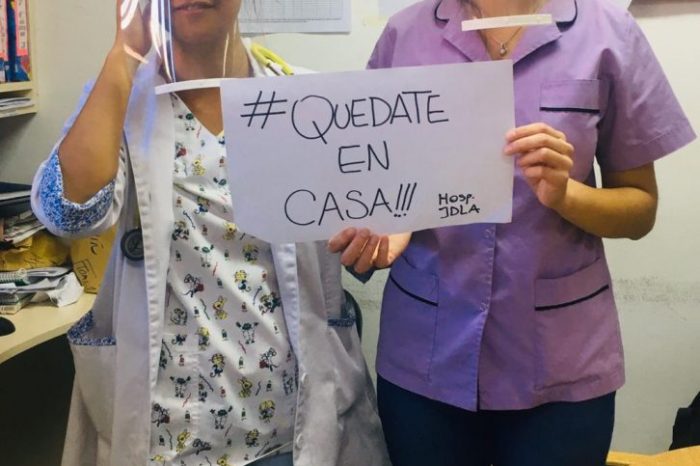 Coronavirus: En la EPET N°4 fabrican protectores faciales y los donan a Salud