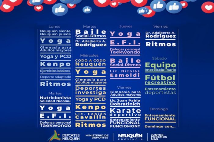 Amplia agenda de Deportes en redes sociales para realizar actividad física en cuarentena