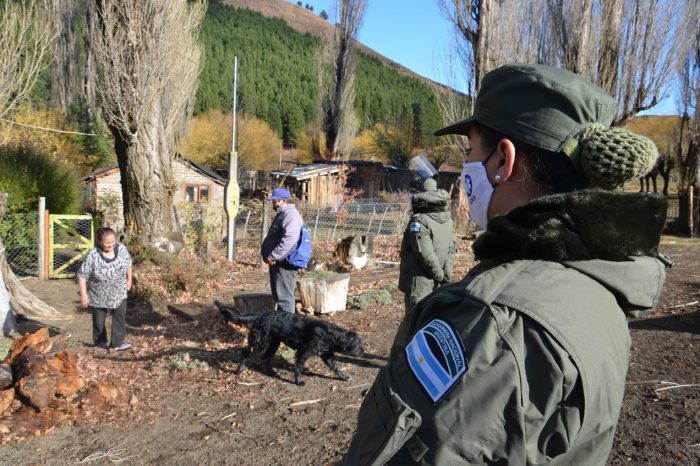 Gendarmería realizó una visita de profilaxis en la Comunidad Mapuche Chiquilihuín