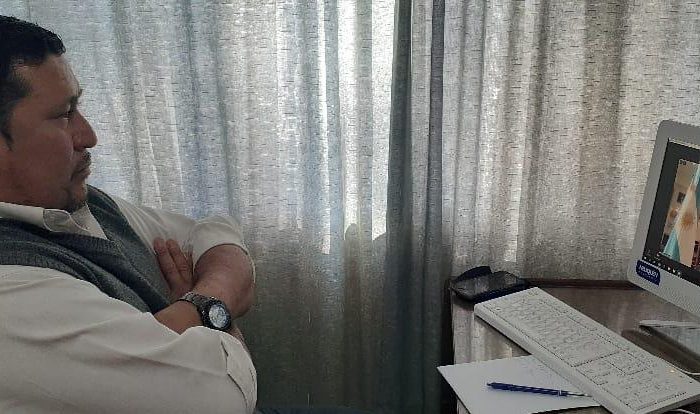 Gutiérrez participó de una reunión virtual con los referentes de cultura