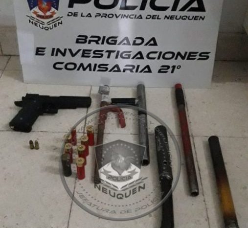 En allanamiento secuestran armas de fuego tipo tumberas