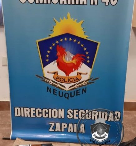 Zapala: Dos hombres demorados y secuestran armas de fuego