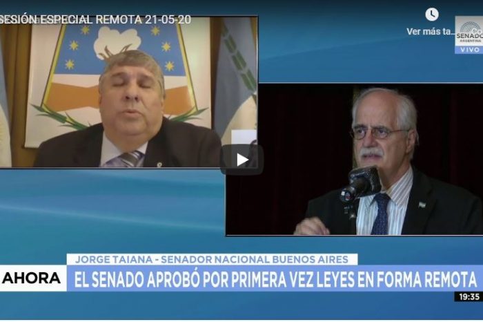 Senado: aprueban proyectos para beneficiar a los sectores que luchan contra el Covid-19