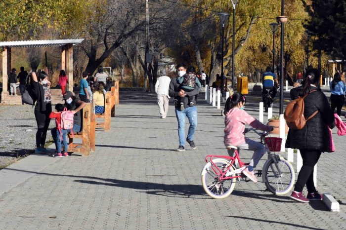 Así se vivió en Junín de los Andes hoy la salida recreativa