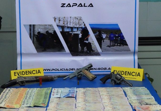 Desbaratan otro kiosco de narcomenudeo en Zapala
