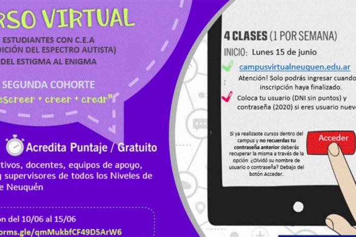 Educación pone en marcha una capacitación sobre estudiantes con condición del espectro autista