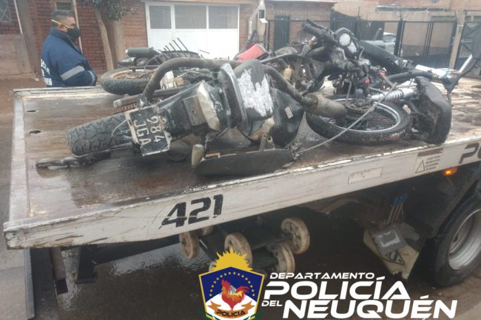 Cutral Có: Secuestraron tres motos en allanamiento