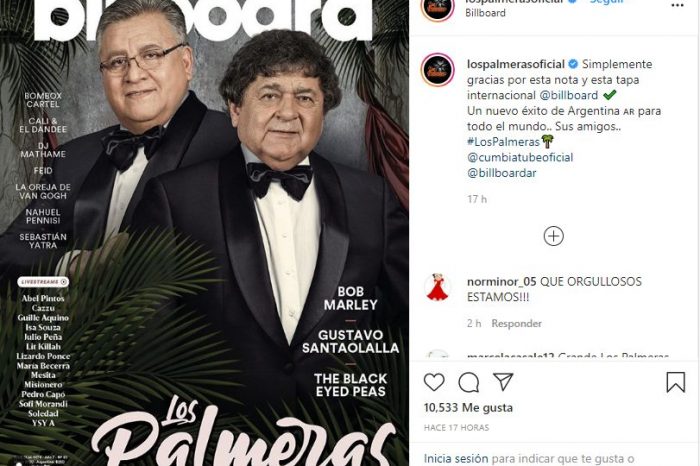 “De Argentina para todo el mundo”, Los Palmeras llegaron a la tapa de la revista “Billboard”