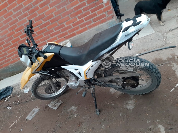Personal policial secuestró una moto que fue robada días atrás