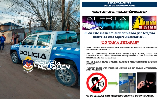Método de estafa terminó en un allanamiento