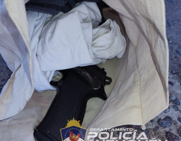 Centenario: Dos demorados con un arma de fuego