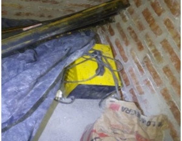 Demorado cuando lo atrapan en flagrancia en el interior de una obra en construcción