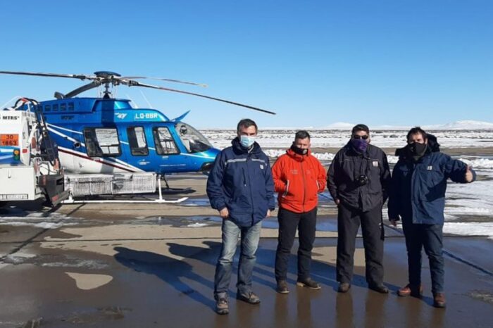 Personal del EPEN sobrevoló la línea eléctrica desde Zapala hasta Aluminé y Villa Pehuenia
