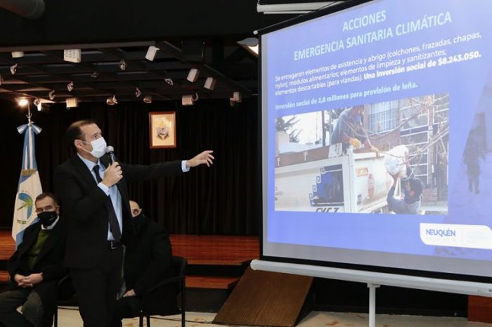 Gutiérrez destacó el rol del Estado durante la emergencia climática y sanitaria