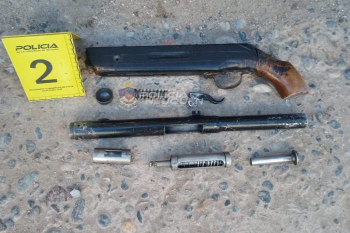 Cutral Có: secuestran armas de fuego y municiones en un allanamiento