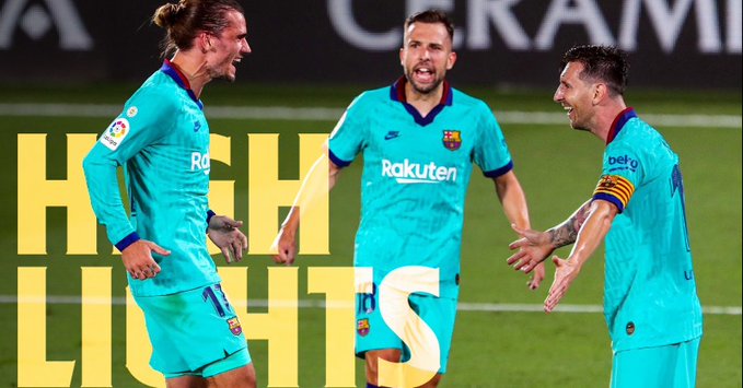 Barcelona goleó como visitante a Villarreal para calmar las aguas