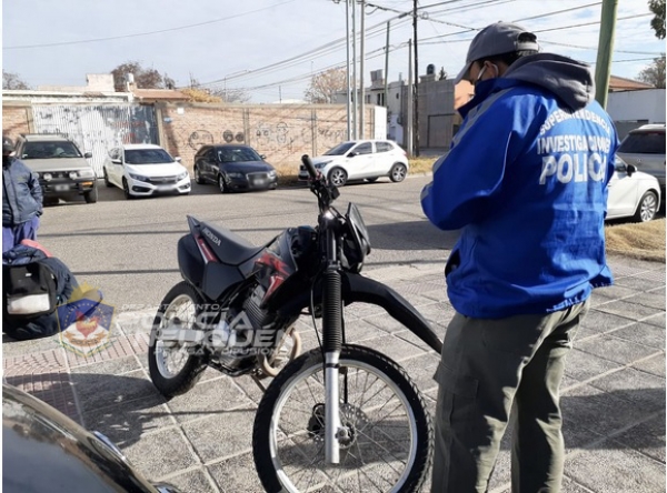 Verificaron una motocicleta y tenía pedido de secuestro por robo