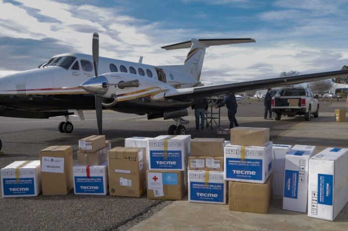 La Provincia recibió 10 respiradores y más de 70 mil insumos enviados por Nación