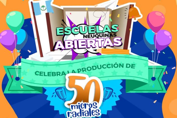 Escuelas Neuquinas Abiertas celebra la producción de sus primeros 50 micros radiales