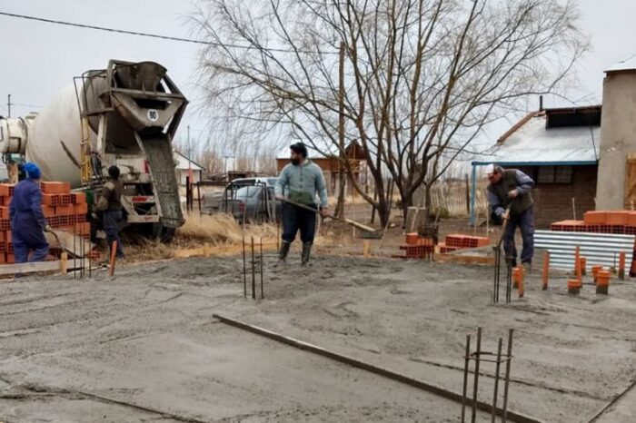 Comenzaron a construir viviendas en Paso Aguerre