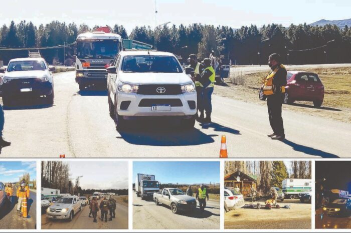 Duro Control Sanitario en el Acceso norte a Junín de los Andes.