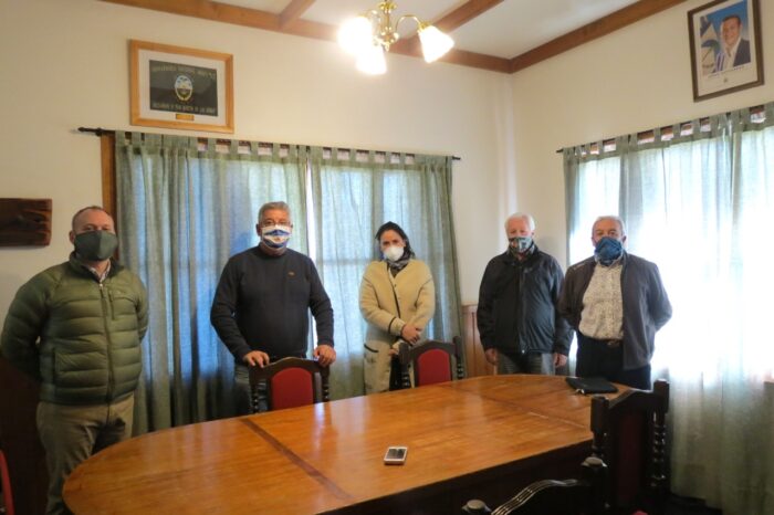 Junín de los Andes: Reunión del Ejecutivo Municipal con directivos de la Cámara de Comercio