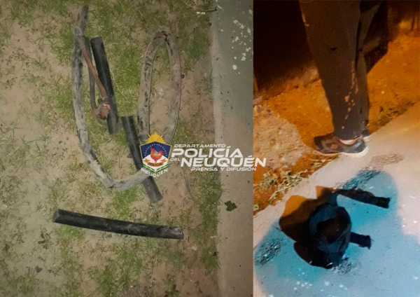 Demoran a dos sujetos que habían robado cables de una Cooperativa