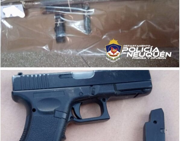 Allanamiento permitió el secuestro de una réplica de arma de fuego y una de fabricación casera "Tumbera"