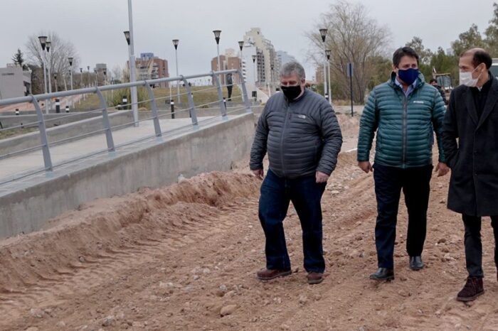 Gutiérrez recorrió las obras que se ejecutan en el Parque del Este