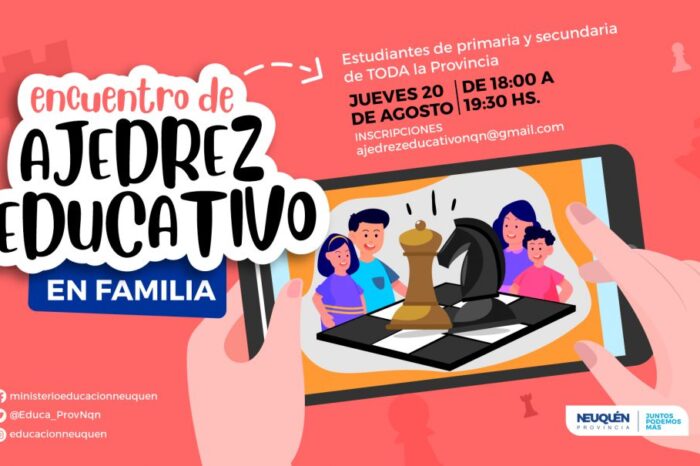 Educación invita a participar del encuentro de Ajedrez Educativo en Familia