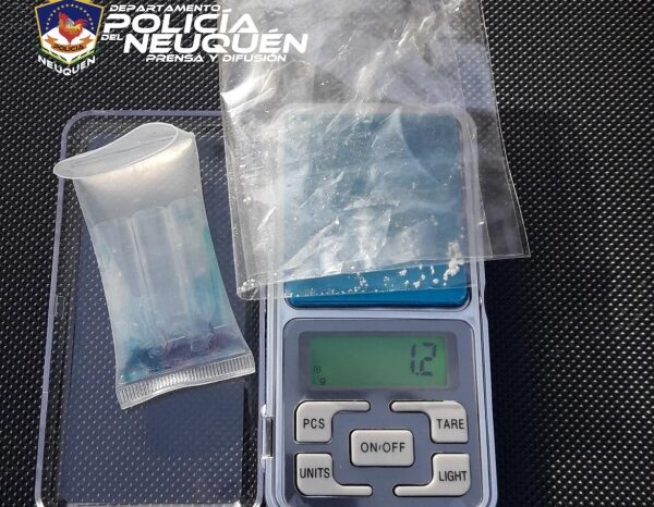 DAN: Secuestro Clorhidrato de Cocaína en la capital neuquina