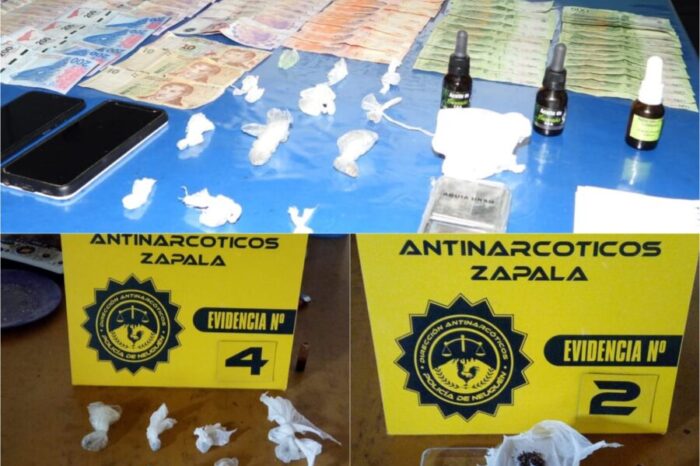 Desbaratan el quinto kiosco narco en Zapala, en los últimos meses