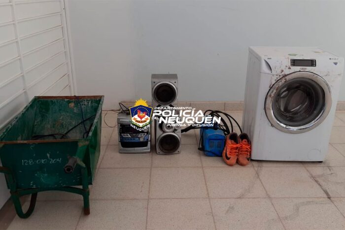 Rincón de los Sauces: Allanamiento permitió recuperar elementos robados