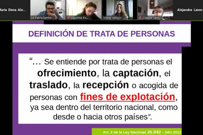 Capacitación sobre Trata de Personas para el Ministerio de Desarrollo Social