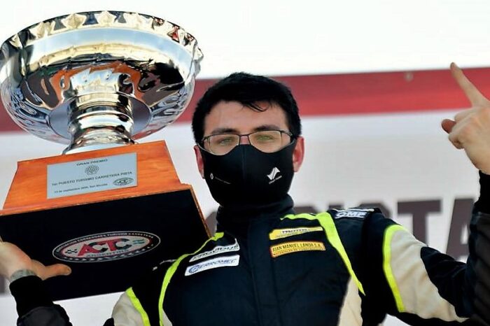 Marcos Landa festejó en San Nicolás en la final del TC Pista