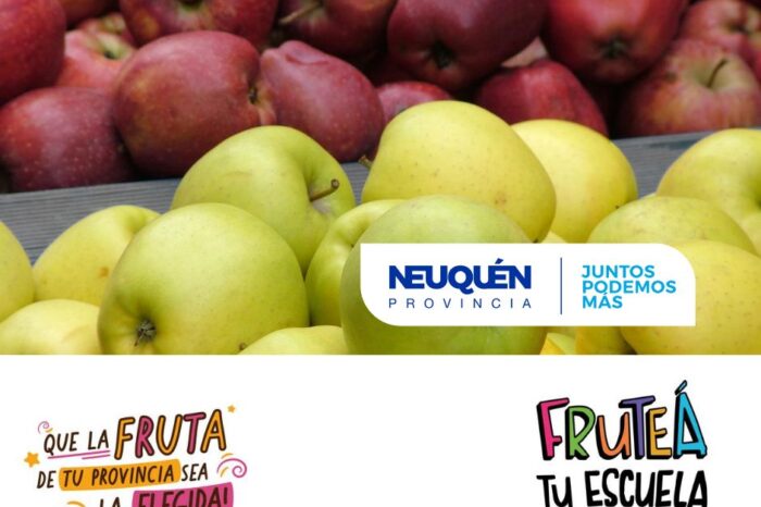 Se anotaron 42 escuelas neuquinas al concurso “Fruteá tu escuela”