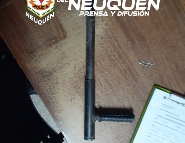Cutral Có: Demoran a un hombre y le secuestran un arma casera "Tumbera"
