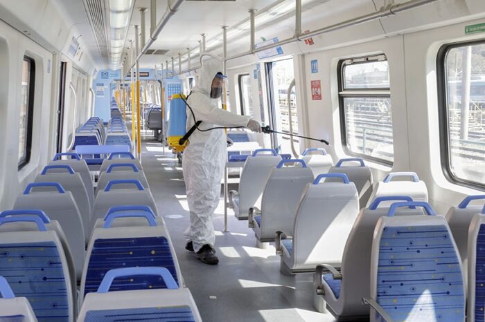 Un nuevo sanitizante, producido en Argentina, se aplicará en el transporte público