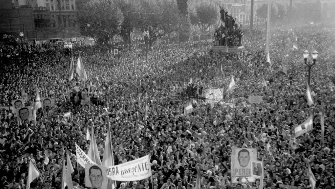 El día que los trabajadores colmaron la Plaza de Mayo para reclamar la liberación de Perón