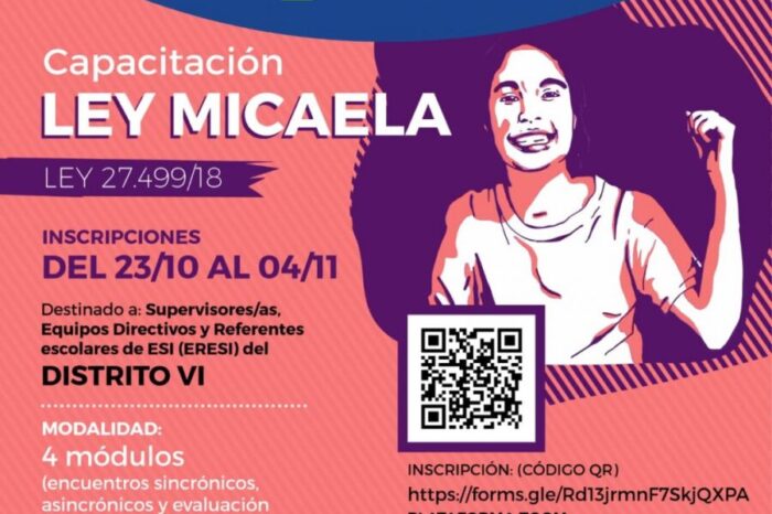 Educación capacitará sobre la Ley Micaela