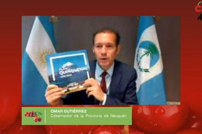 Gutiérrez participó de la apertura de la Jornada Nacional de Cerezas 2020