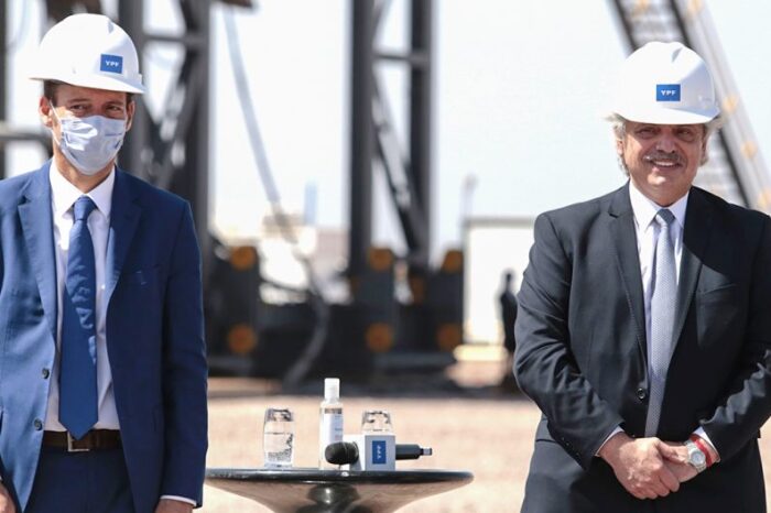 Desde Vaca Muerta, Fernández y Gutiérrez pusieron en marcha el Plan Gas