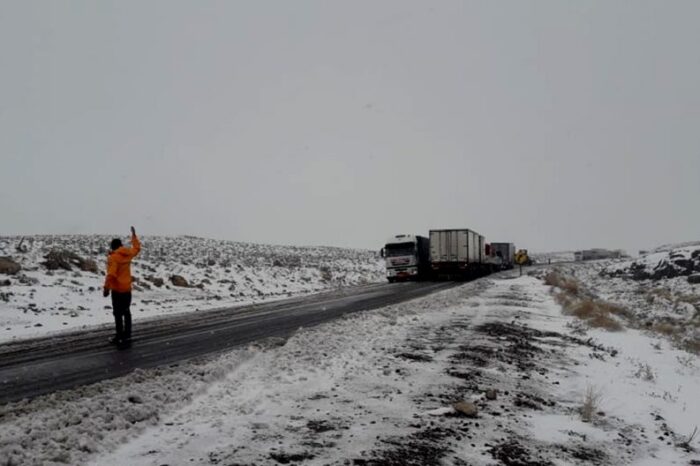 Seguridad Vial despliega operativos ante nuevo temporal de nieve