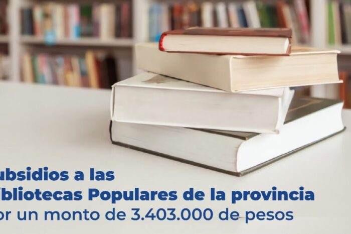 Entregaron subsidios para las Bibliotecas Populares de la provincia