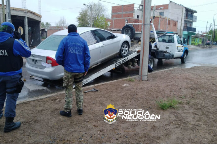 Allanamiento por robo calificado, secuestran elementos malhabidos y un vehículo
