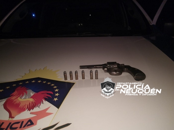 Picún Leufú: Secuestran un arma de fuego