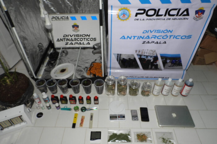 Ofrecía en redes sociales cómo producir marihuana, fue demorado e incautaron estupefacientes